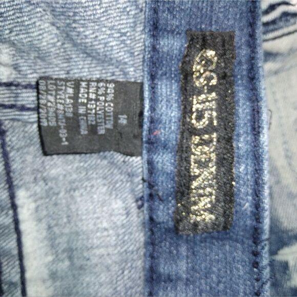 GS-115 Paint Splatter Moto Distressed Jeans Boys 14 - Picture 8 of 9